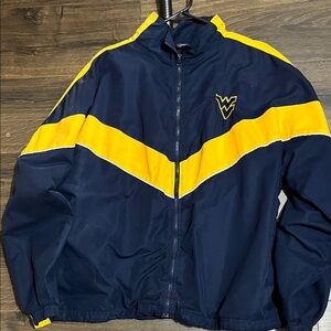 Blue and Gold WV Jacket, zip up, men's large